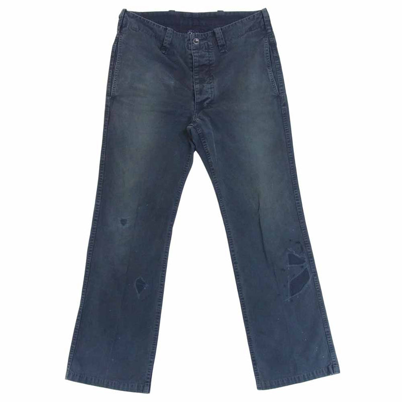 VISVIM ビズビム 20AW 0220905008004 GIFFORD PANTS DMGD パンツ コットン 日本製 紺灰系 2【中古】