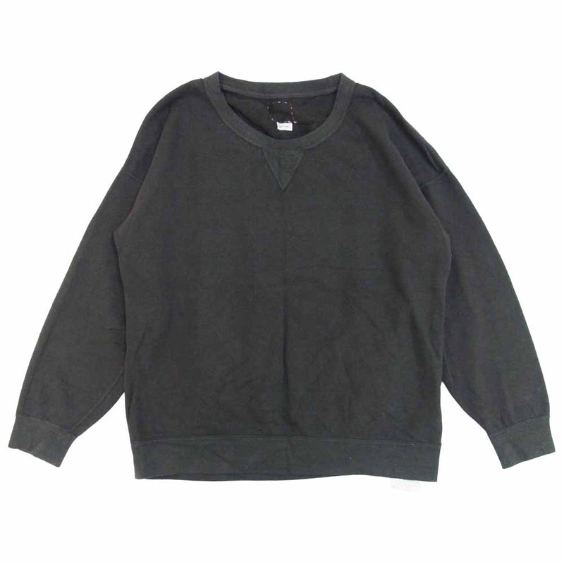 VISVIM ビズビム 21SS 0121105010013 JUMBO SWEAT L/S UNEVEN DYE ジャンボ スウェット ブラック系  2【中古】