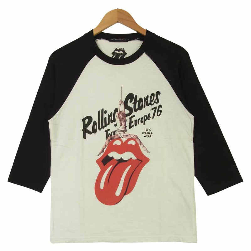 HYSTERIC GLAMOUR ヒステリックグラマー 20AW 06203CL03 Thee Hysteric XXX ROLLING STONES  トリプルエックス ローリングストーンズ Tシャツ ホワイト系 ブラック系 S【中古】