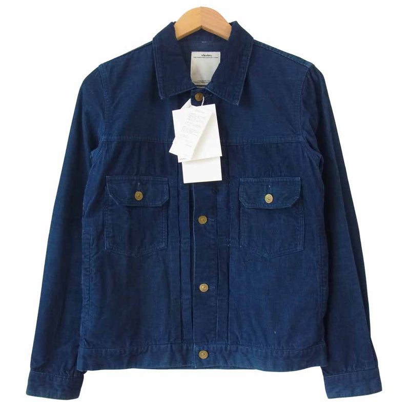 VISVIM ビズビム 15SS 0115105013031 101 JKT N.D SLUB CORDUROY コーデュロイ ジャケット ネイビー系  1【中古】