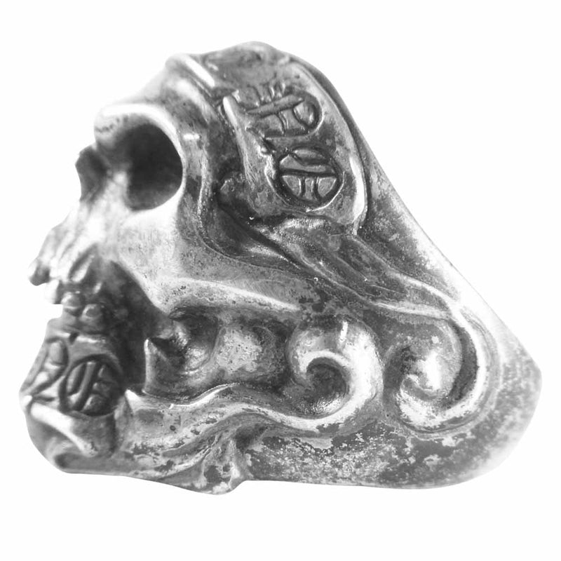 RAT RACE ラットレース GIVE NO TAKE NO SKULL RING ギブ ノー テイク ノー スカル リング シルバー系  16～17号程度【中古】