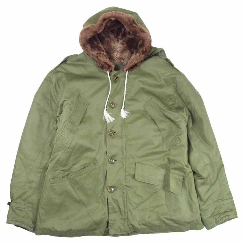 ダブル／ミストブルー 40s 民間 parka B-9 talon ヴィンテージ