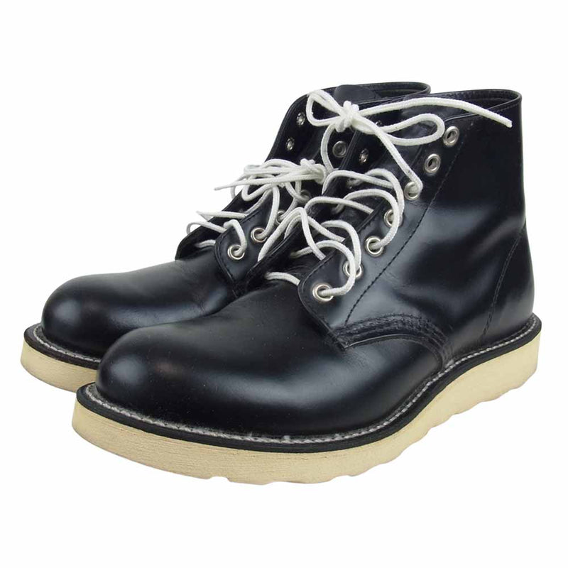 RED WING レッドウィング 8823 FREAKS STORE 別注 Classic Round Toe フリークスストア クラシック ラウンド  トゥ ガラスレザー アイリッシュセッター ブーツ ブラック系 25㎝【中古】