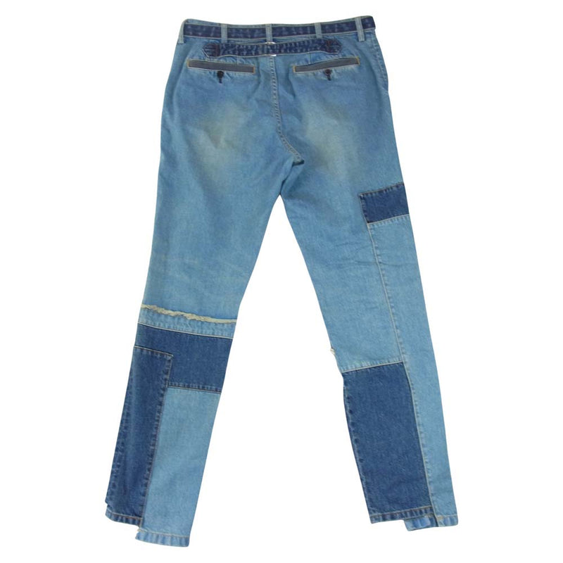 Sacai サカイ 21SS 21-02512M Patch Work Denim Pants パッチワーク デニム パンツ インディゴブルー系  3【美品】【中古】