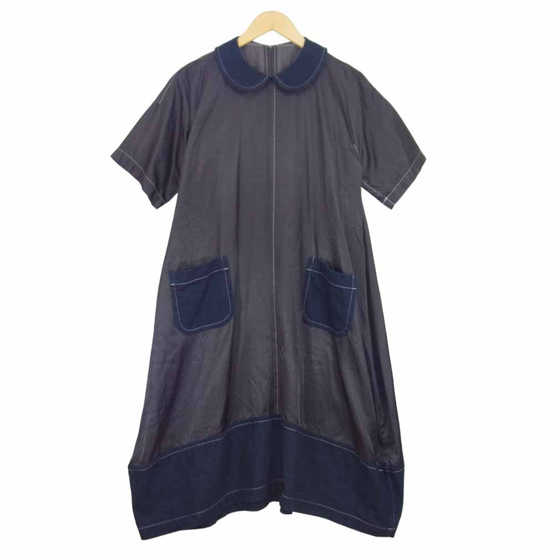 tricot COMME des GARCONS トリココムデギャルソン TA-O012 toricot トリコ ワンピース ブルー系 M【中古】