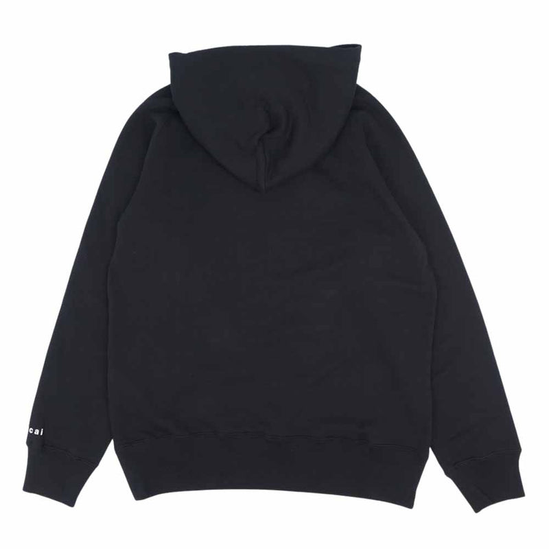 Sacai サカイ 21-0283S KAWS カウズ Embroidery Hoodie エンブロイダリー フーディー パーカー ブラック系  2【新古品】【未使用】【中古】