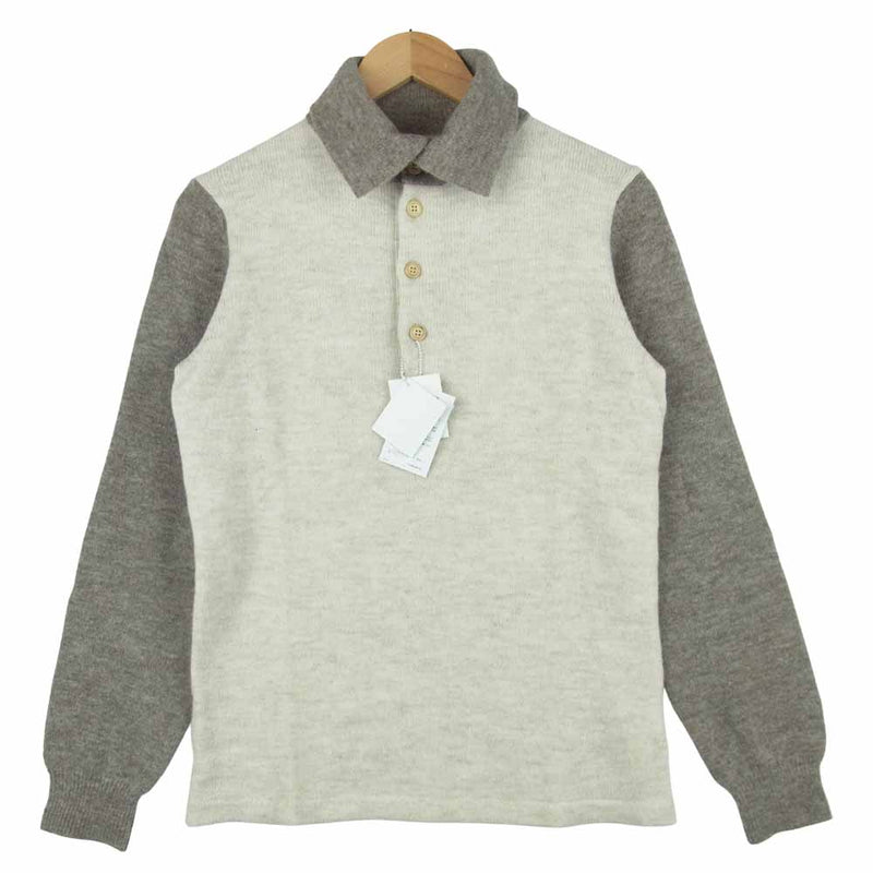 VISVIM ビズビム 114205012006 ECHO KNIT SWEATER 1 プルオーバー ニット ウール 日本製 ベージュ系  グレイッシュブラウン系 1【中古】