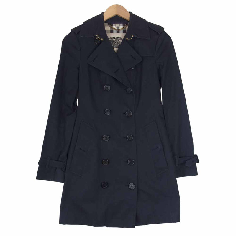 BURBERRY バーバリー 3997029 英国製 国内正規品 THE SANDRINGHAM HERITAGE TRENCH COAT  サンドリンガム トレンチコート ネイビー系 UK4【中古】