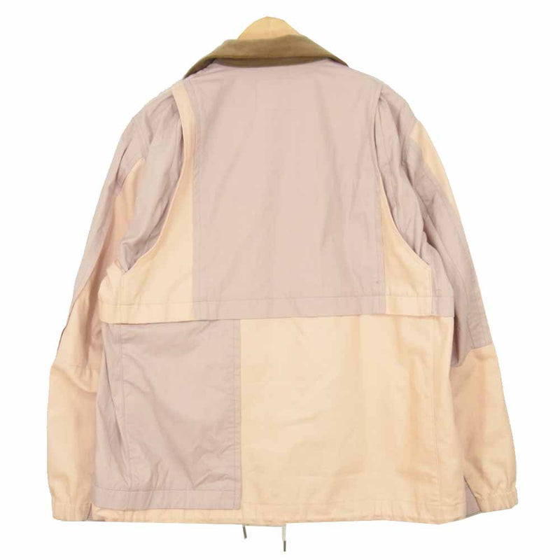 Sacai サカイ 21SS 21-02501M Cotton Nylon Oxford Blouson コットン ナイロン オックスフォード  ブルゾン ピンク系 2【中古】