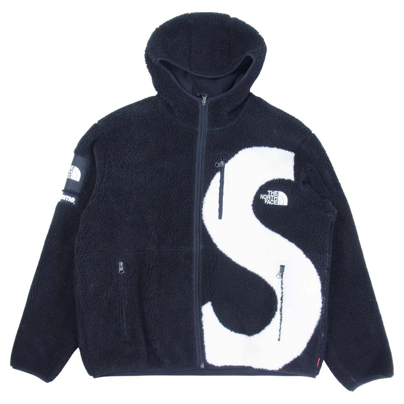 Supreme シュプリーム 20AW NT62004 THE NORTH FACE S Logo Hooded Fleece Jacket  ノースフェイス フーデッド ブラック系 L【美品】【中古】