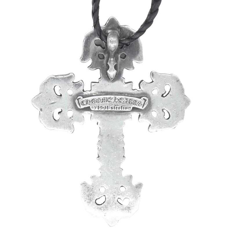 CHROME HEARTS クロムハーツ（原本無） フィリグリー クロス スモール ペンダント シルバー系【中古】