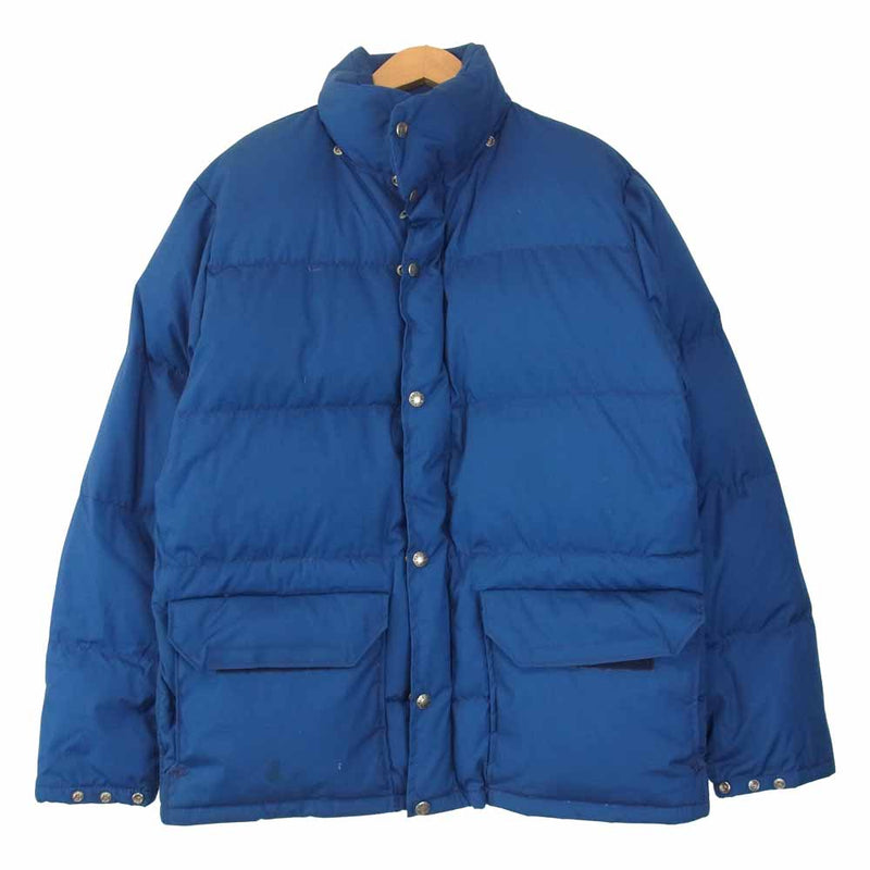 THE NORTH FACE ノースフェイス 70s 80s USA製 茶タグ 当時物 TALON ZIP シェラ ダウン ネイビー系 S【中古】