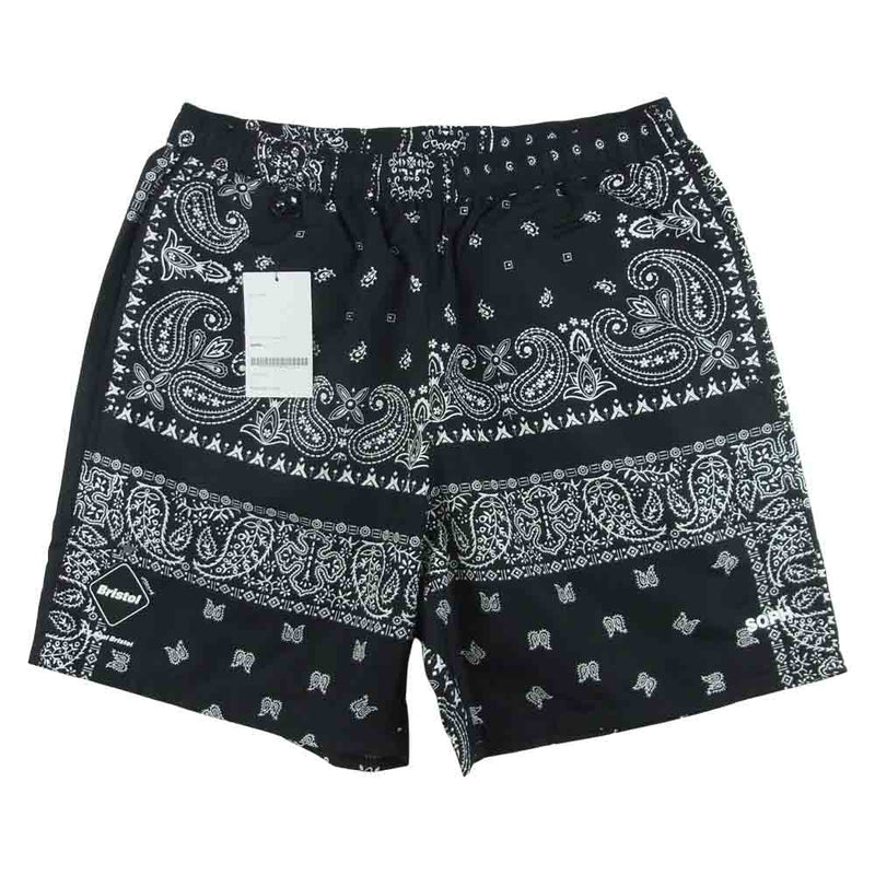 F.C.R.B. エフシーアールビー 21SS FCRB-210043 NYLON EASY SHORTS バンダナ ショーツ ショートパンツ  ブラック系 M【新古品】【未使用】【中古】