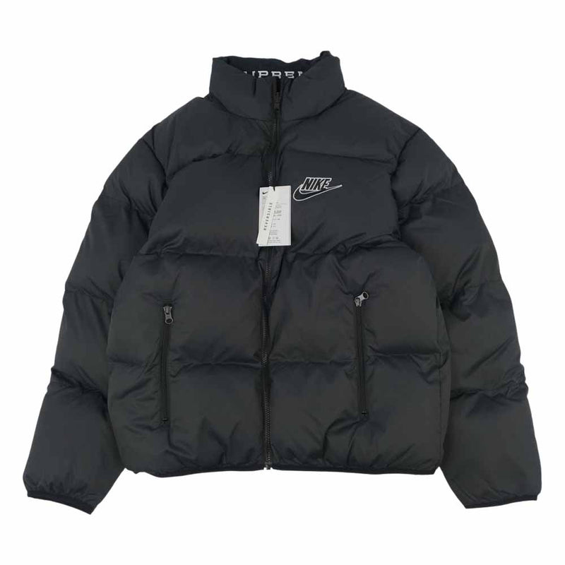 Supreme シュプリーム 21SS × NIKE ナイキ Reversible Puffy Jacket リバーシブル パフィ ジャケット  ブラック系 M【新古品】【未使用】【中古】