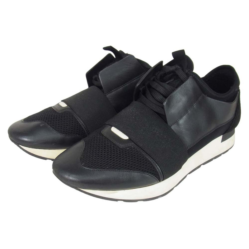 BALENCIAGA バレンシアガ レースランナー スニーカー ブラック系 42【中古】