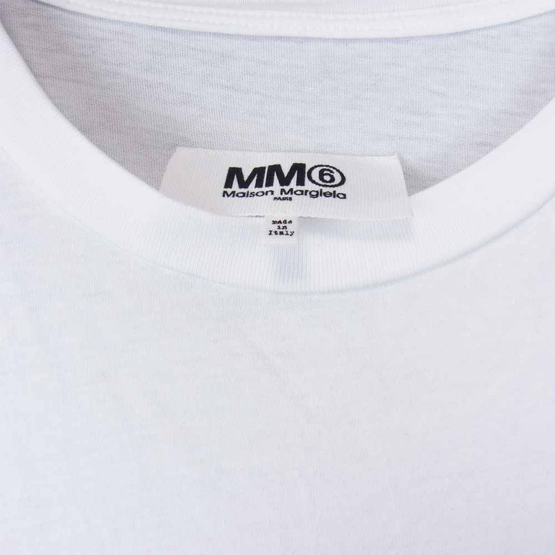 MAISON MARGIELA メゾンマルジェラ MM6 S52GC0119　リバース ロゴ 半袖 Tシャツ ホワイト ホワイト系 M【美品】【中古】