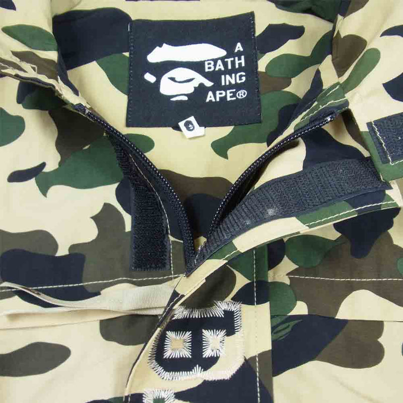 A BATHING APE アベイシングエイプ 1st Camo ナイロン ジャケット 迷彩 カモ ベージュ系 M【中古】