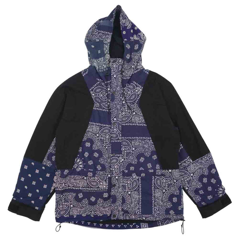 READY MADE レディメイド RE-CO-RE-00-00-95 マウンテンパーカー MOUNTAIN PARKA ヴィンテージ バンダナ  マウンテン パーカー ブルー系 ブラック系 4【中古】