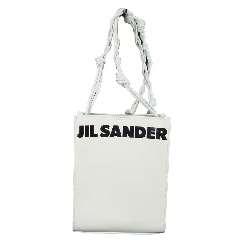 激安通販販売 JIL SANDER 鍵付き ロゴ 型押し レザー ハンドバッグ