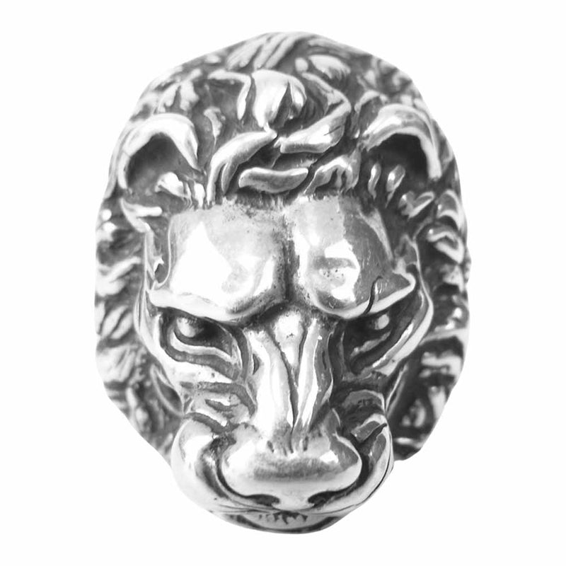 BILL WALL LEATHER ビルウォールレザー LION RING ライオン リング シルバー系 18号程度【中古】