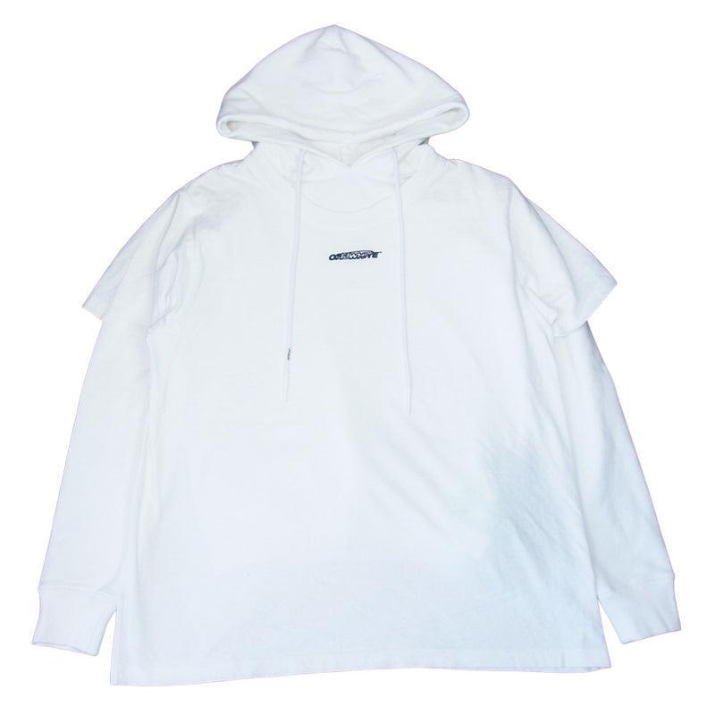 OFF-WHITE オフホワイト 20AW BARREL WORKER DOUBLE TEE HOODIE T