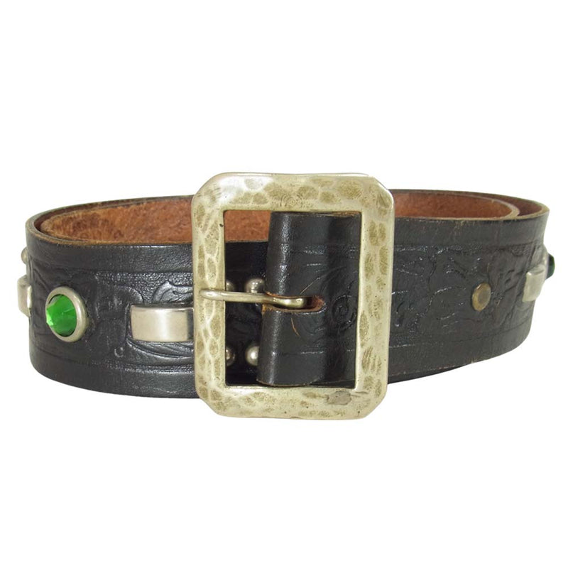 TENDERLOIN テンダーロイン × HTC T-STUDS BELT スタッズ ベルト ブラック系 34【中古】