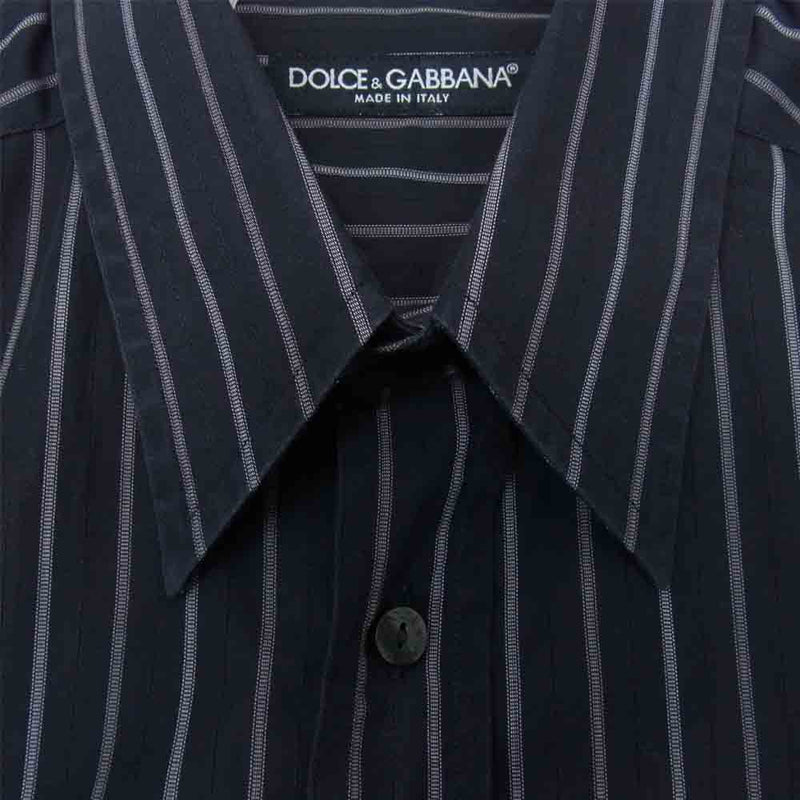 DOLCE&GABBANA ブラック 長袖シャツ inovaronline.com.br