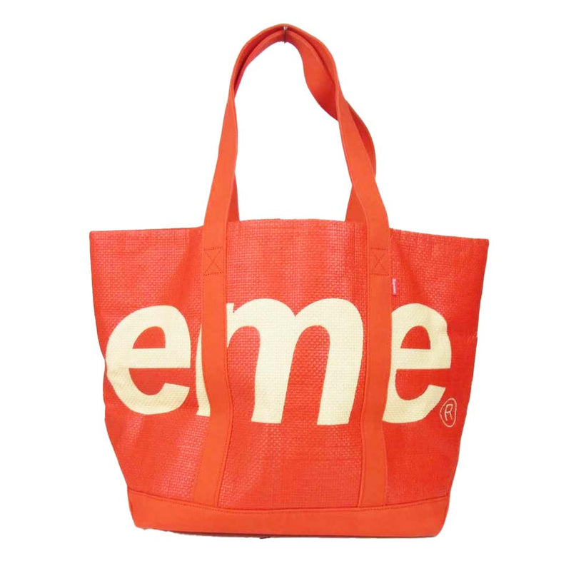 Supreme Raffia Tote Red | angeloawards.com