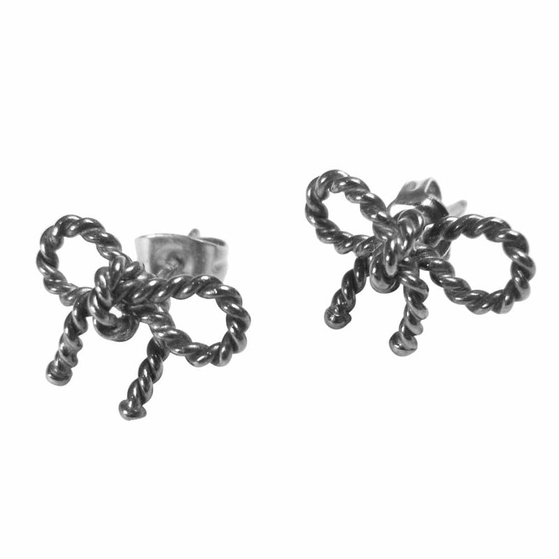 TIFFANY&Co. ティファニー ツイスト リボン ピアス シルバー系【中古】