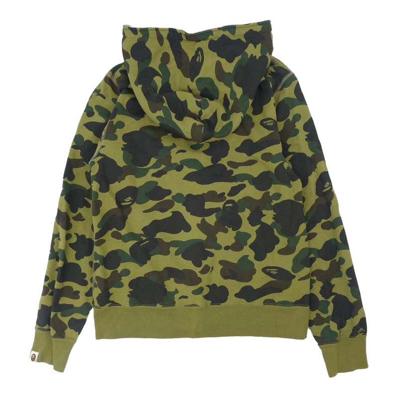 A BATHING APE アベイシングエイプ CAMO FULL ZIP HOODIE カモ フルジップ スウェット パーカー マルチカラー系  L【中古】