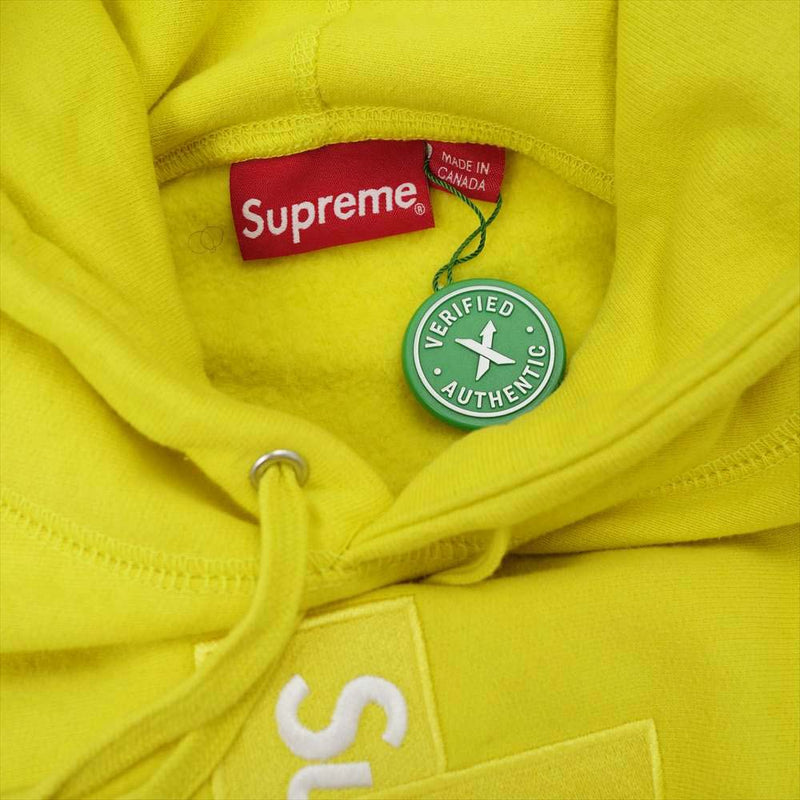 Supreme シュプリーム 20AW Cross Box Logo Hooded Sweatshirt Lemon