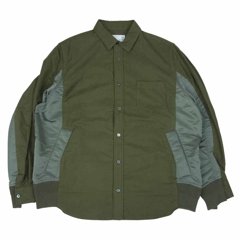 日本 sacai 20AW MA-1ドッキングシャツ ecousarecycling.com