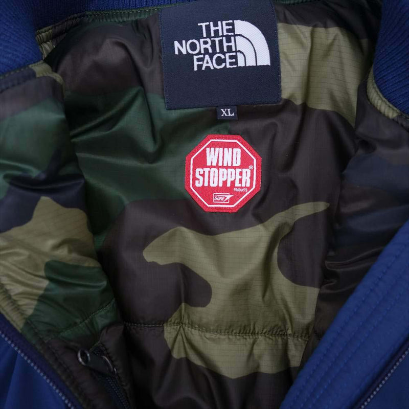 THE NORTH FACE ノースフェイス NY81510 MA-1 WIND STOPPER Q THREE JACKET ウインド ストッパー  キュー スリー ジャケット ネイビー系 XL【新古品】【未使用】【中古】