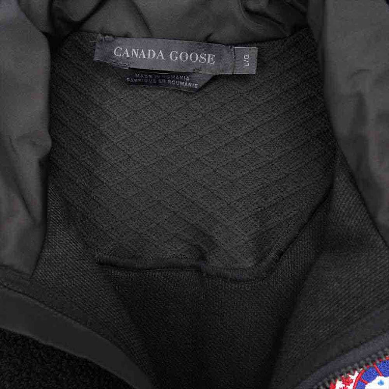 CANADA GOOSE カナダグース 6996M サザビーリーグ国内正規品 PERTH VEST ナイロン フリース 切替 パース ベスト  ブラック系 L【中古】