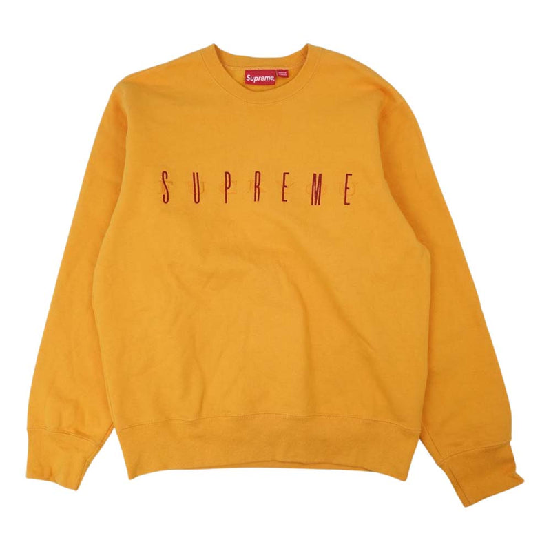 Supreme シュプリーム Fuck You Crewneck ファックユー クルーネック スウェット トレーナー オレンジ系 M【中古】