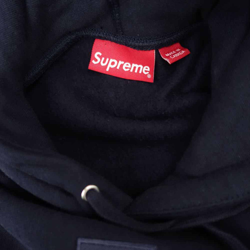 Supreme シュプリーム 20AW Cross Box Logo Hooded Sweatshirt クロスボックスロゴ フーディ ネイビー系  S【美品】【中古】