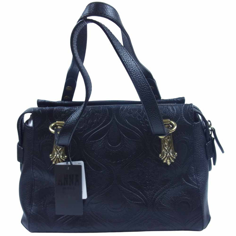 ANNA SUI アナスイ 315501 ノヴァ 2way ハンド ショルダー バッグ ブラック系【新古品】【未使用】【中古】