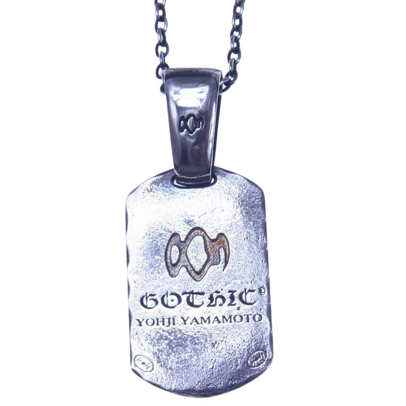 Yohji Yamamoto ヨウジヤマモト GOTHIC HA-A32-920-1-03 SILVER 950 DOG TAG PENDANT  ドッグタグ シルバー系【中古】