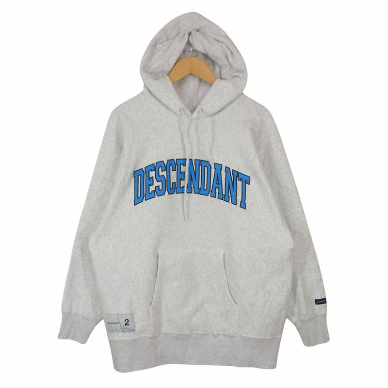 DESCENDANT ディセンダント 18AW TEAM HOODED SWEATSHIRT チーム フーデッド スウェットシャツ グレー系 2【中古】