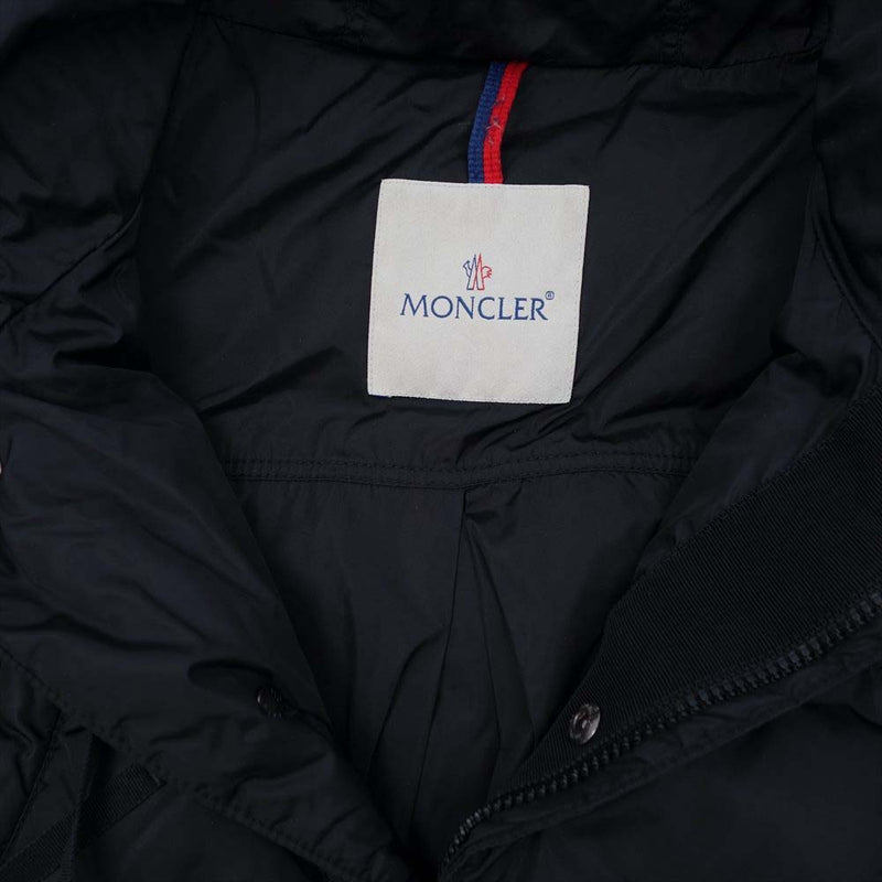 MONCLER モンクレール 420934630705 SERRE フリル ダウンジャケット ブラック系 0【中古】