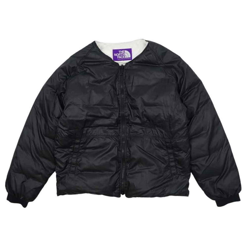 THE NORTH FACE ノースフェイス ND2004N PURPLE LABEL パープルレーベル REVERSIBLE DOWN  CARDIGAN リバーシブル ダウン カーディガン ダウン ブラック系 ホワイト系 L【中古】