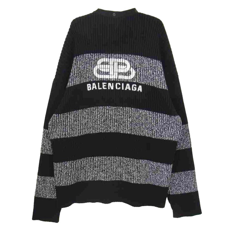 BALENCIAGA バレンシアガ ロゴカーディガン Sサイズ ブラック