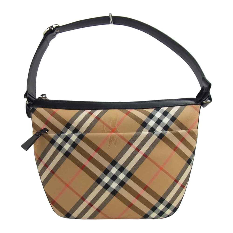 美品】BURBERRY バーバリー ショルダーバッグ ノバチェック ベージュ系