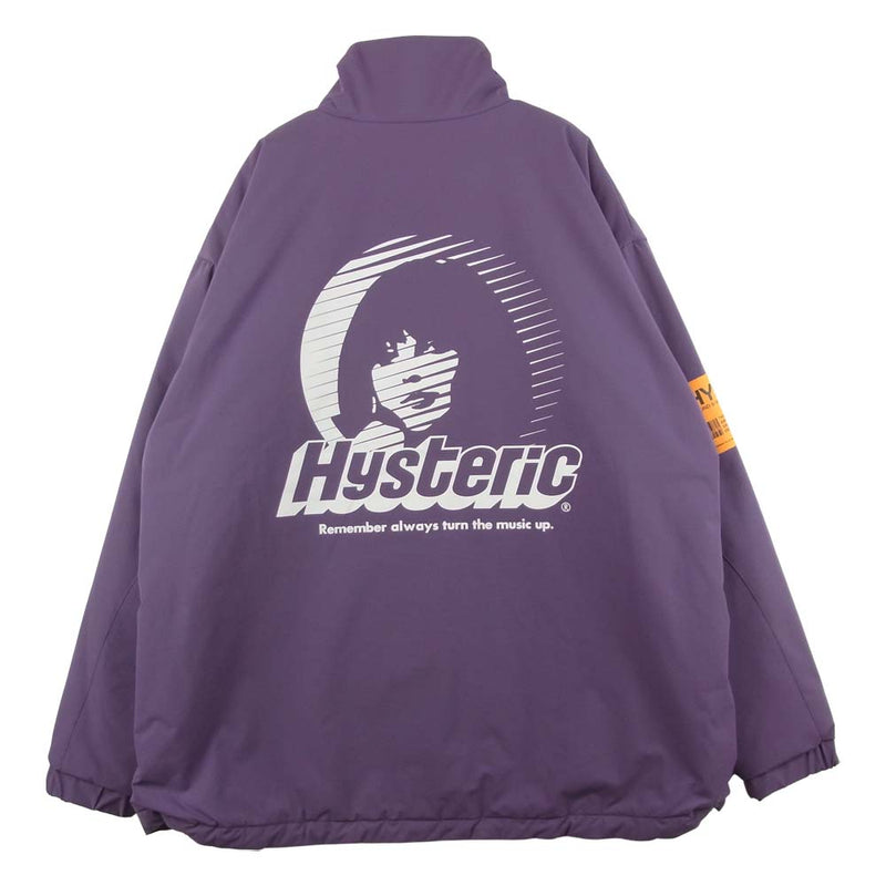 HYSTERIC GLAMOUR ヒステリックグラマー 02213AB02 CIRCLE GIIRL LIGHT AND SHADOW スタンドカラー  ジャケット パープル系 L【中古】