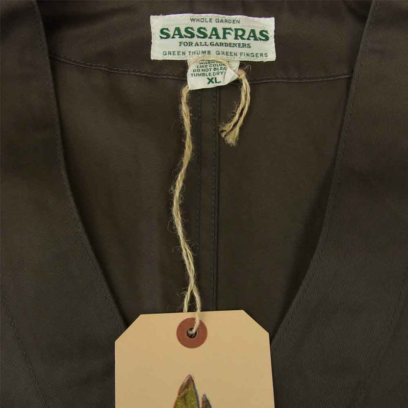 SASAFRAS ササフラス SF-211755 Landscaper Vest West Point ランドスケーパー ベスト チャコール系  XL【新古品】【未使用】【中古】