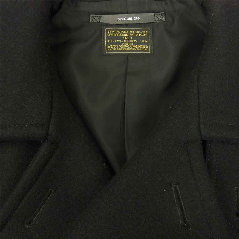 WTAPS ダブルタップス 13AW 132SPDT-JKM01S BLACK WATCH COAT.WOOL.MELTON ブラック系 1【中古】