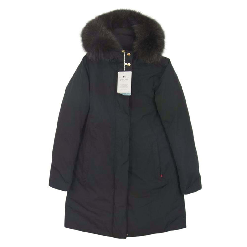 WOOLRICH ウールリッチ WWOU0423B IENA イエナ 別注 MAPLE ダウン コート ブラック系 S【新古品】【未使用】【中古】