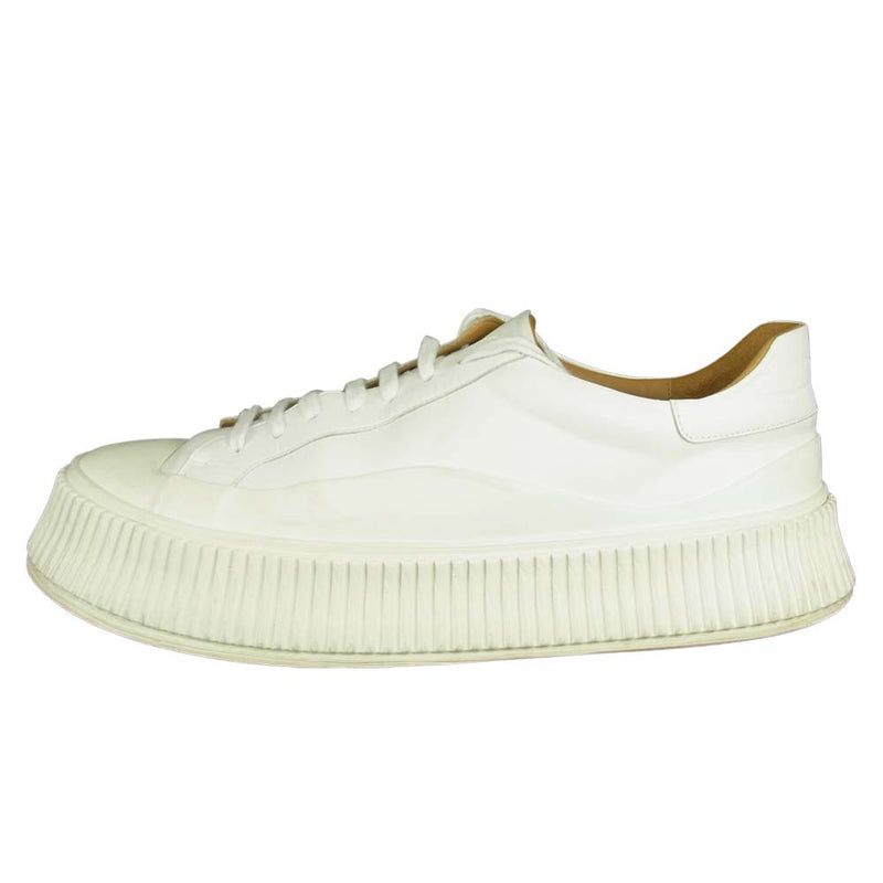 緑林シリーズ 新品 JIL SANDER SMOOTH LEATHER SNEAKER - 通販 - www