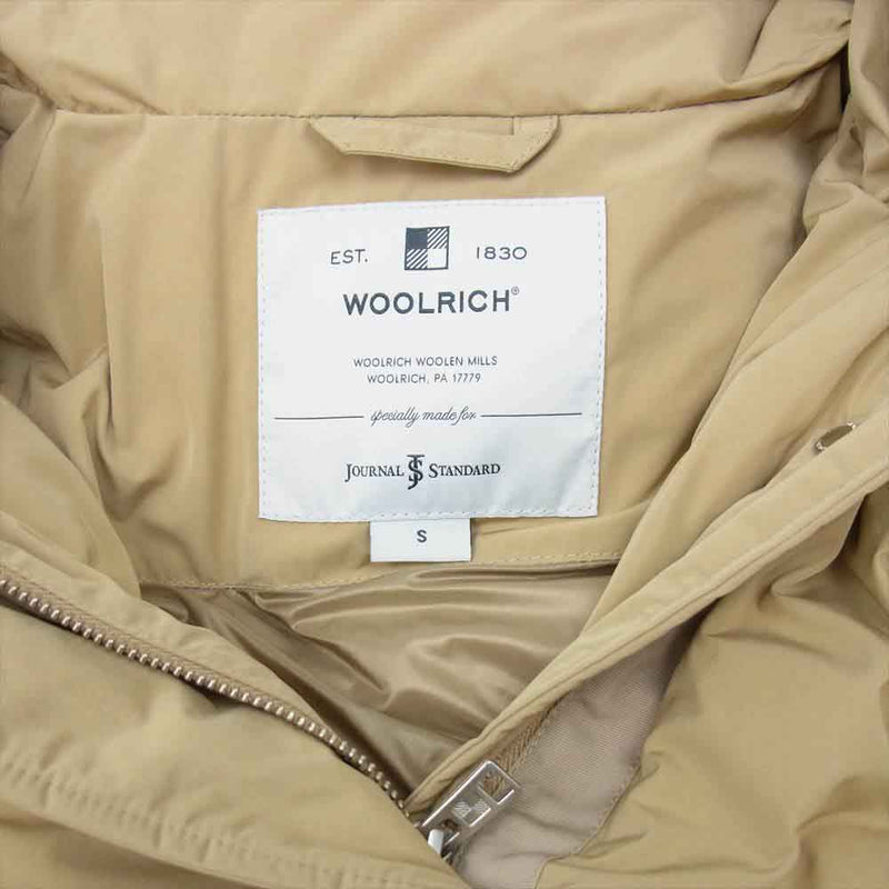 WOOLRICH ウールリッチ 20AW WWOU0433 COCOON PARKA コクーン パーカ ジャーナルスタンダード別注 ライトブラウン系  S【美品】【中古】