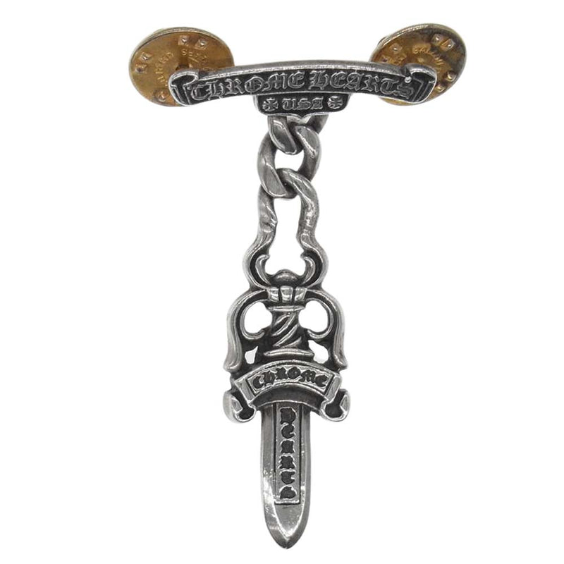 CHROME HEARTS クロムハーツ（原本無） スクロールラベル ダガー スティックピン シルバー系【中古】